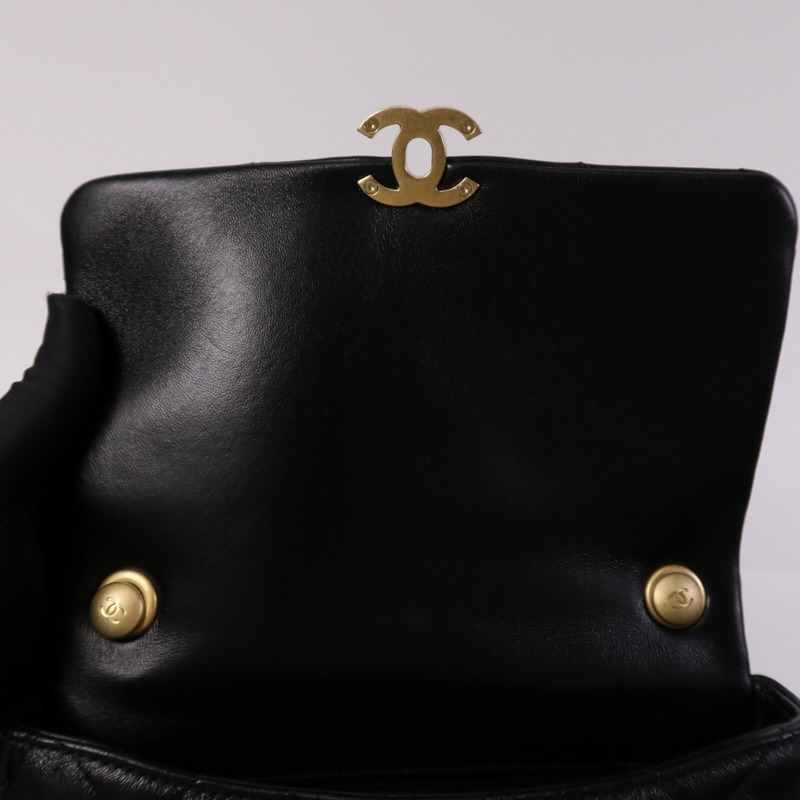 CHANEL 羊皮皮革Chain Shoulder Bag鏈帶肩背袋-14