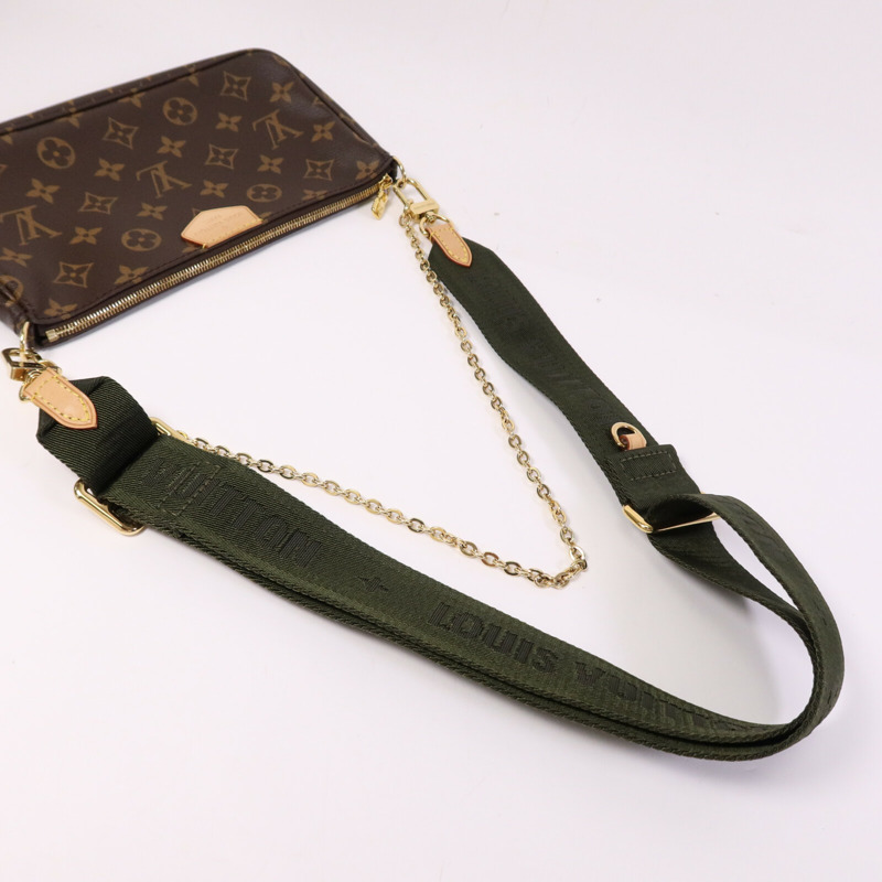 LOUIS VUITTON Monogram Multi Pochette Accessoires金扣肩背袋-9