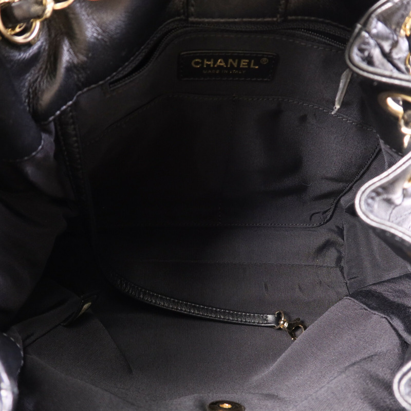 CHANEL 羊皮皮革Chain Shoulder Bag金扣鏈帶肩背袋-4