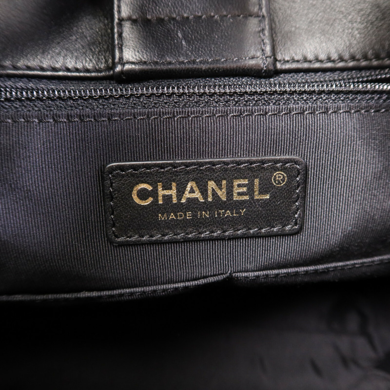 CHANEL 羊皮皮革Chain Shoulder Bag金扣鏈帶肩背袋-5