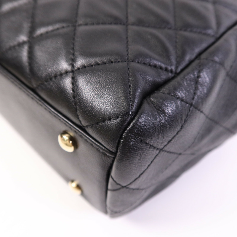 CHANEL 羊皮皮革Chain Shoulder Bag金扣鏈帶肩背袋-9