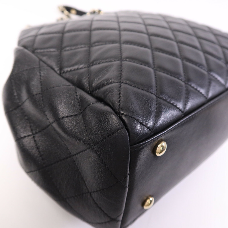 CHANEL 羊皮皮革Chain Shoulder Bag金扣鏈帶肩背袋-12