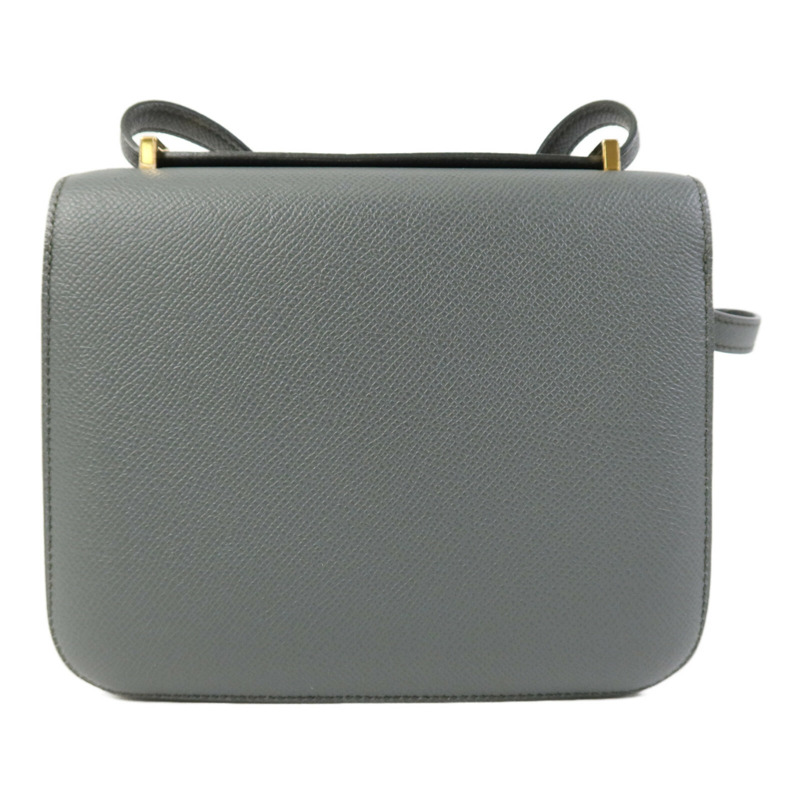 HERMES Epsom皮革Constance Mini金扣肩背袋Bleu Orage-1