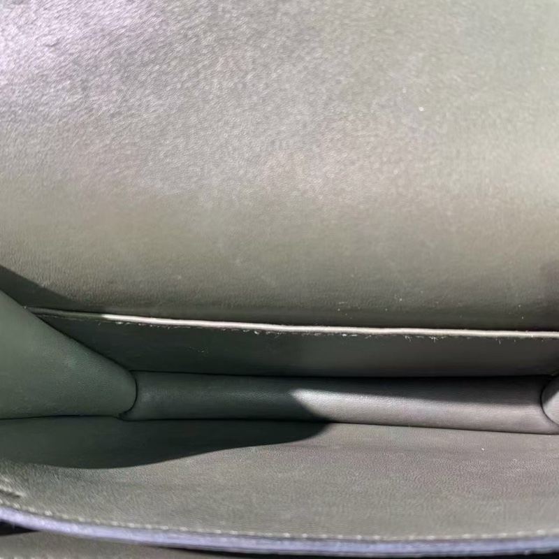 Hermes愛馬仕constance 19 c6灰綠色epsom皮金扣u刻鏡子版-4