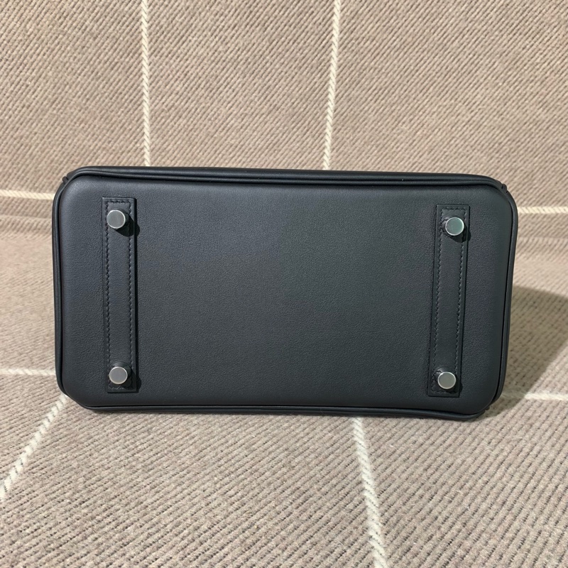 Hermes愛馬仕Birkin25 touch蜥蜴皮手柄 swift皮銀扣k刻 全套-8