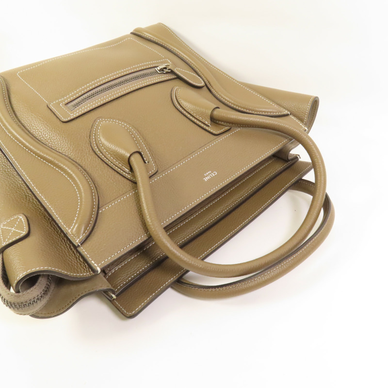 CELINE 牛皮皮革Micro Luggage手挽袋-4