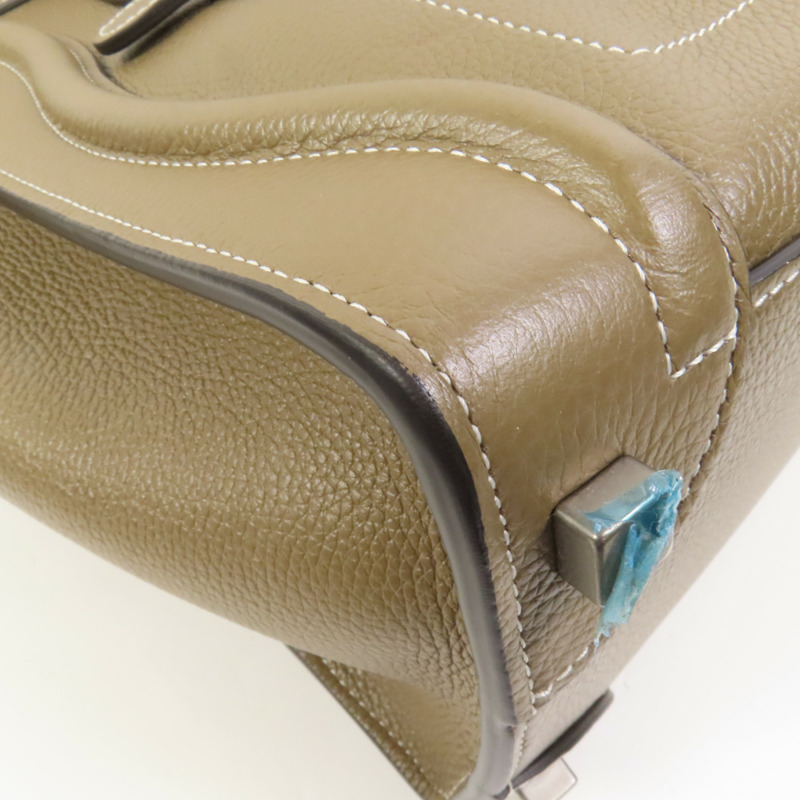 CELINE 牛皮皮革Micro Luggage手挽袋-12