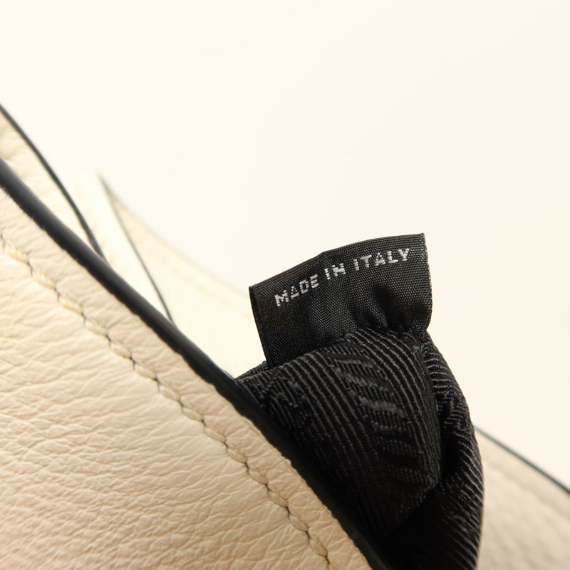 PRADA 牛皮皮革Shoulder Bag金扣手挽肩背兩用袋-6