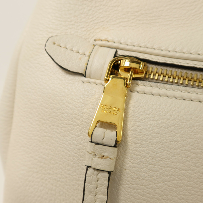 PRADA 牛皮皮革Shoulder Bag金扣手挽肩背兩用袋-10