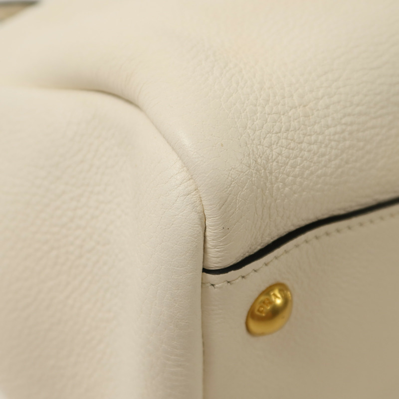 PRADA 牛皮皮革Shoulder Bag金扣手挽肩背兩用袋-12