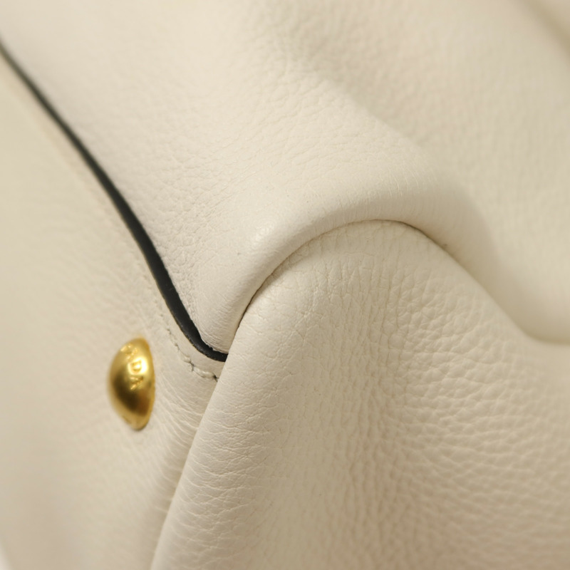 PRADA 牛皮皮革Shoulder Bag金扣手挽肩背兩用袋-15