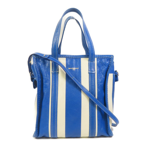 BALENCIAGA 牛皮皮革Bazaar Shopper銀扣手挽肩背兩用袋