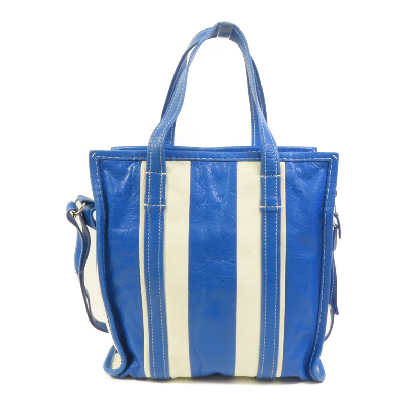 BALENCIAGA 牛皮皮革Bazaar Shopper銀扣手挽肩背兩用袋-1