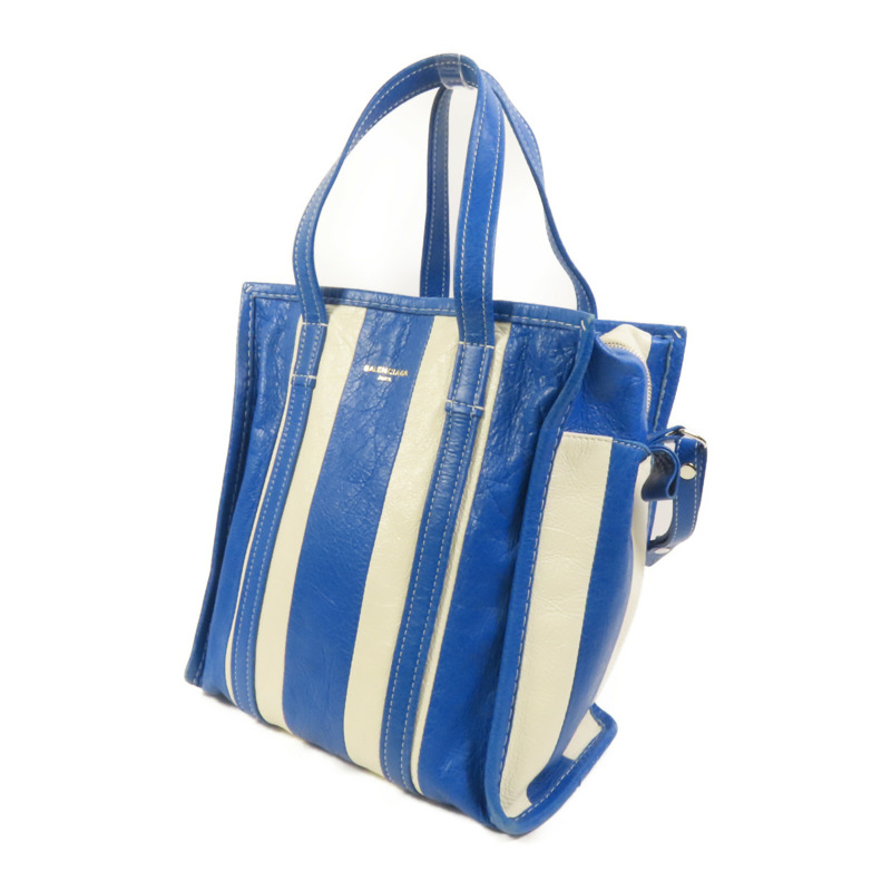 BALENCIAGA 牛皮皮革Bazaar Shopper銀扣手挽肩背兩用袋-2
