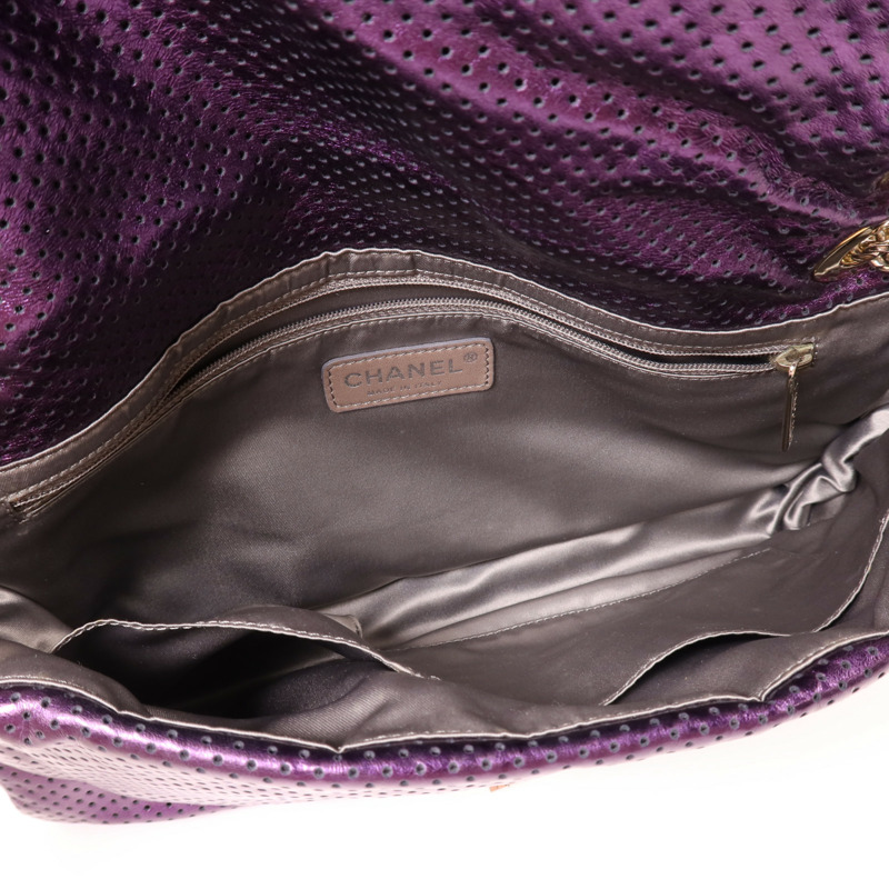 CHANEL 牛皮皮革Chain Shoulder鏈帶肩背袋-4