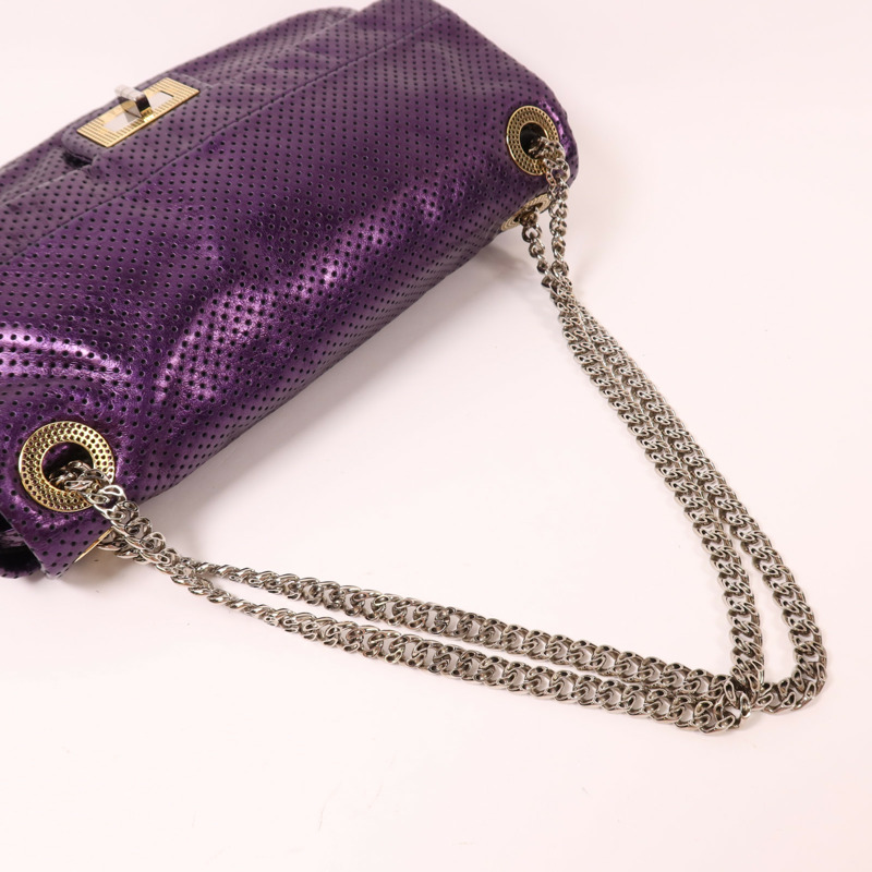 CHANEL 牛皮皮革Chain Shoulder鏈帶肩背袋-7