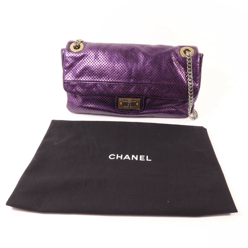 CHANEL 牛皮皮革Chain Shoulder鏈帶肩背袋-8