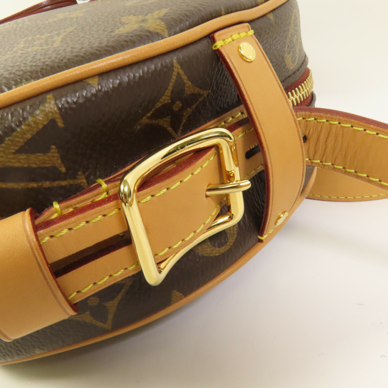 LOUIS VUITTON Monogram Boite Chapeau Souple金扣肩背袋棕色-7