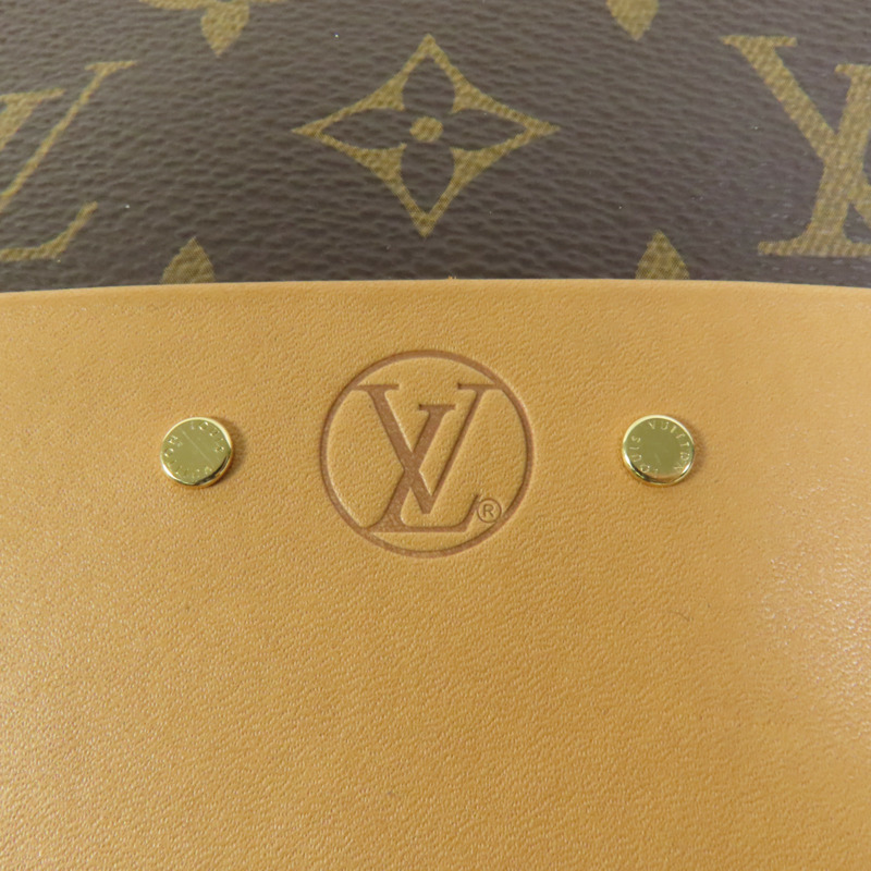 LOUIS VUITTON Monogram Boite Chapeau Souple金扣肩背袋棕色-8