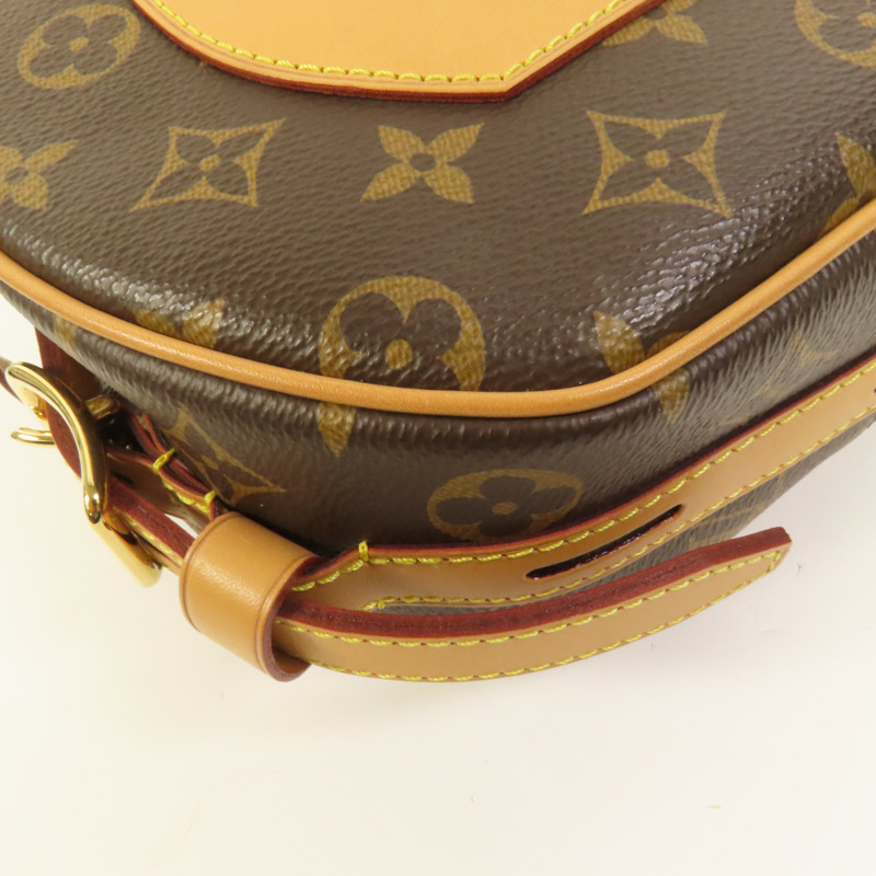 LOUIS VUITTON Monogram Boite Chapeau Souple金扣肩背袋棕色-13
