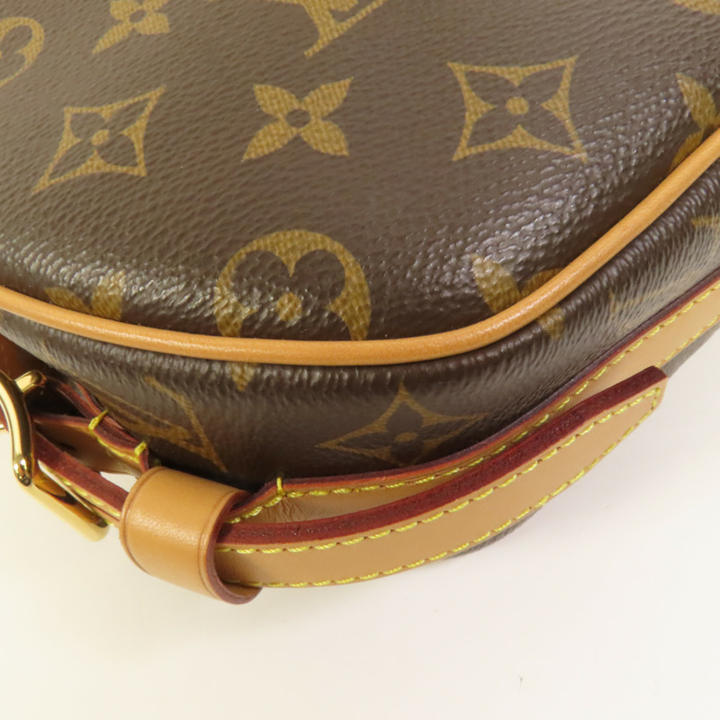 LOUIS VUITTON Monogram Boite Chapeau Souple金扣肩背袋棕色-14