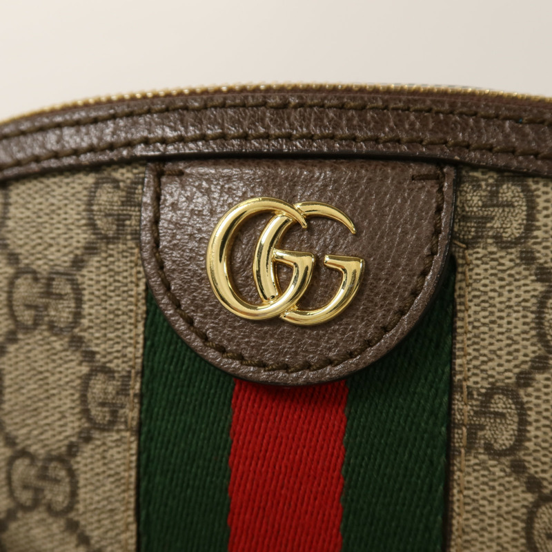 GUCCI 塗層帆布Ophidia金扣肩背袋-9