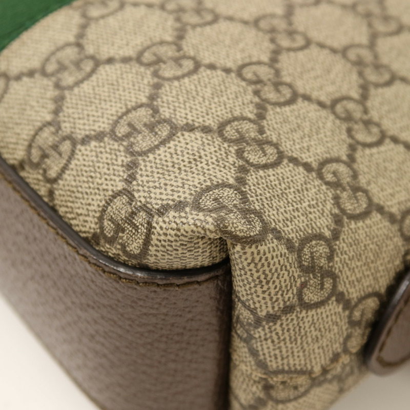 GUCCI 塗層帆布Ophidia金扣肩背袋-12