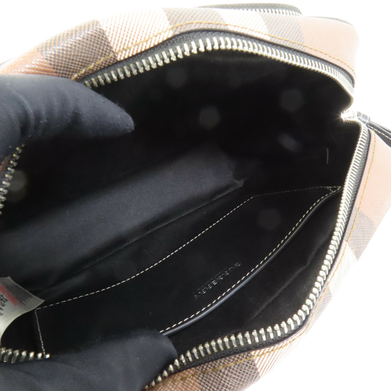 BURBERRY 塗層帆布Shoulder Bag肩背袋-4