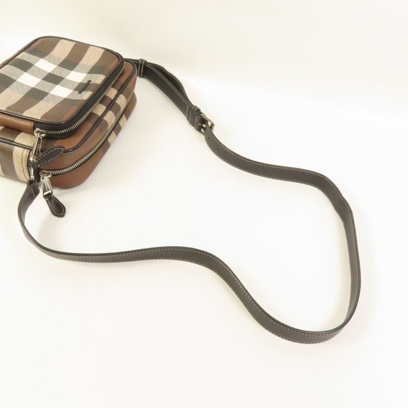 BURBERRY 塗層帆布Shoulder Bag肩背袋-5