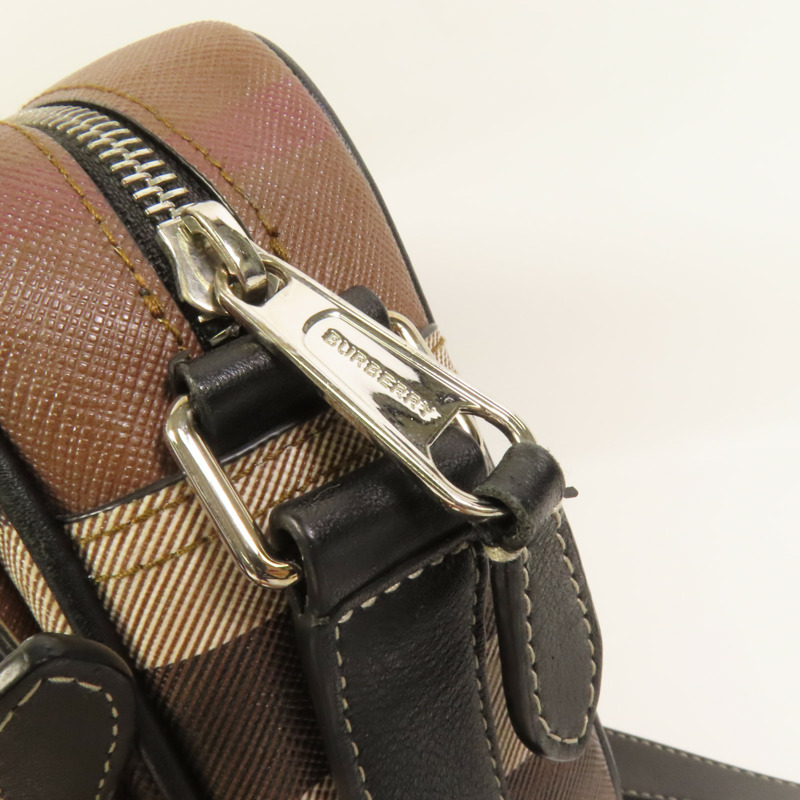 BURBERRY 塗層帆布Shoulder Bag肩背袋-7