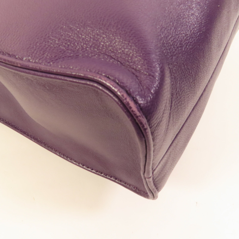 PRADA 羊皮皮革2 Way Shoulder銀扣手挽肩背兩用袋-13