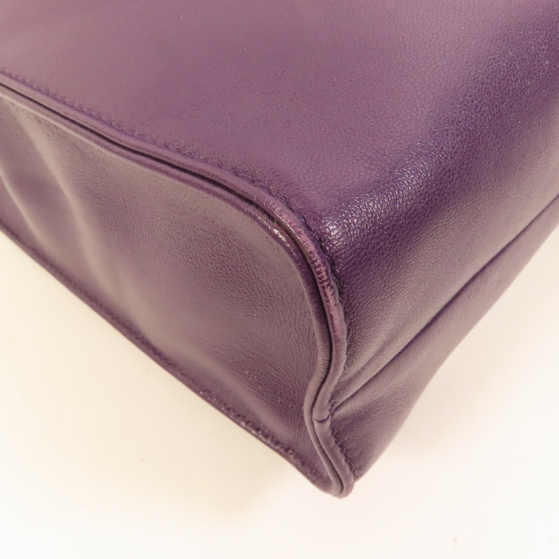 PRADA 羊皮皮革2 Way Shoulder銀扣手挽肩背兩用袋-14