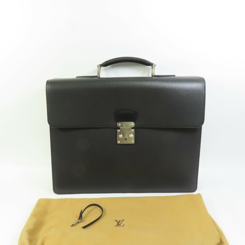 LOUIS VUITTON Taiga Laguito Business Bag銀扣公事包-10