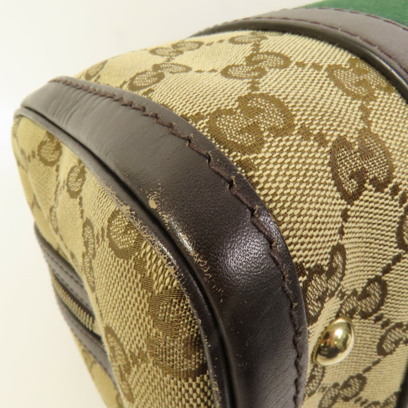 GUCCI 帆布2way Shoulder金扣手挽肩背兩用袋-13