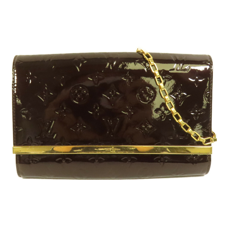 LOUIS VUITTON Monogram Vernis Ana金扣肩背袋-0