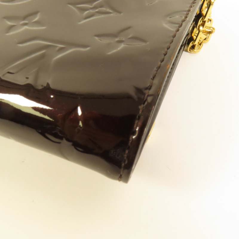 LOUIS VUITTON Monogram Vernis Ana金扣肩背袋-10