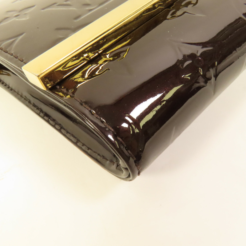 LOUIS VUITTON Monogram Vernis Ana金扣肩背袋-11