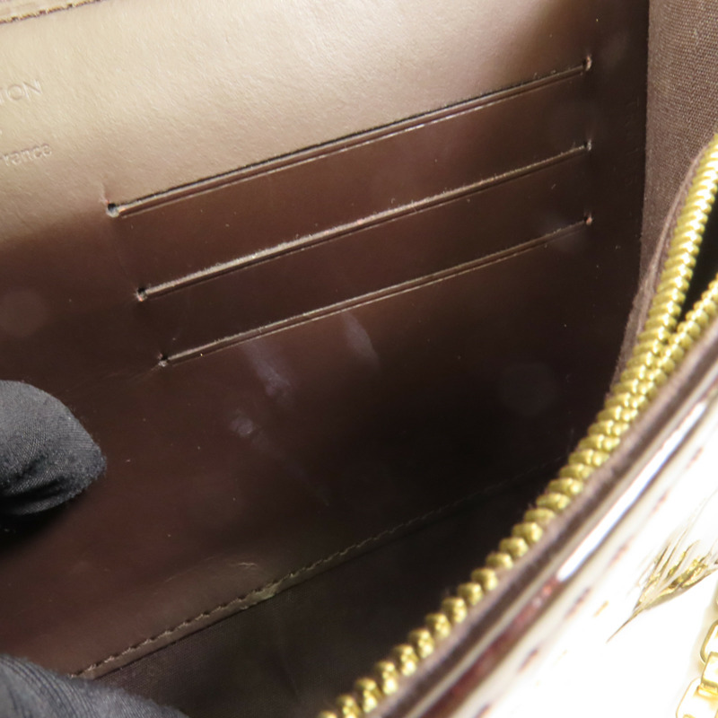 LOUIS VUITTON Monogram Vernis Ana金扣肩背袋-14