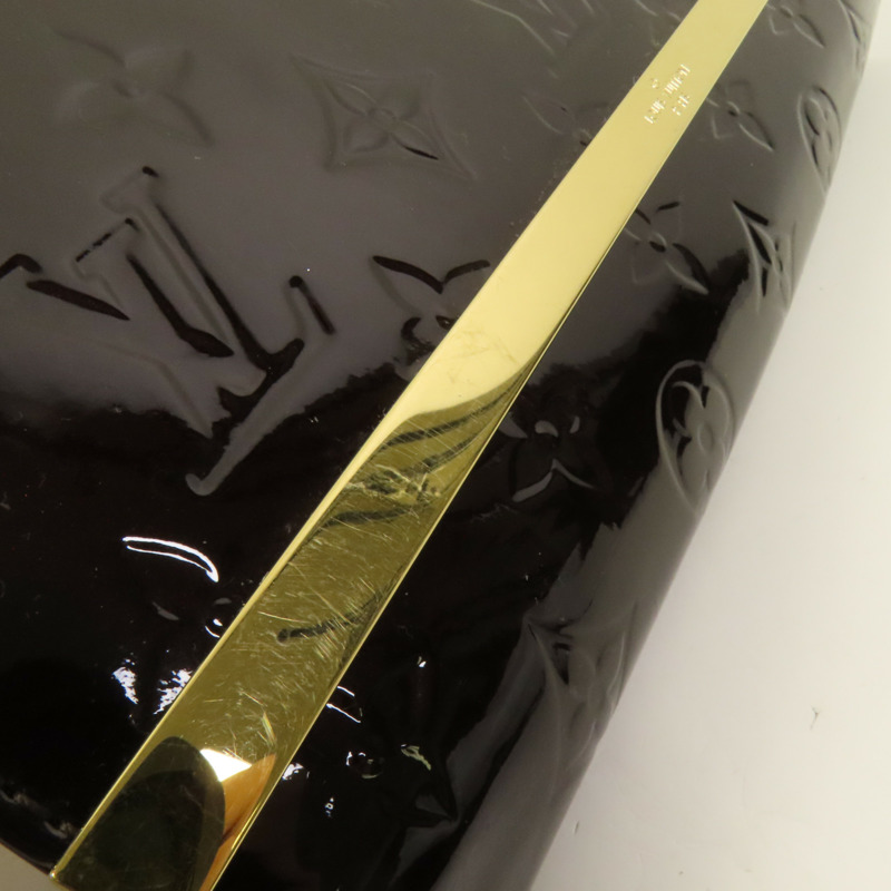 LOUIS VUITTON Monogram Vernis Ana金扣肩背袋-15