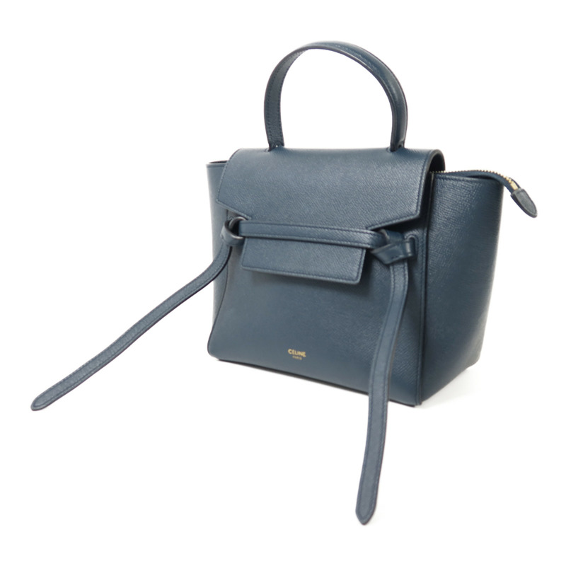 CELINE 牛皮皮革Micro Belt Bag金扣手挽肩背兩用袋-2