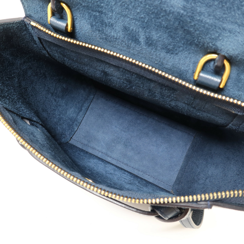 CELINE 牛皮皮革Micro Belt Bag金扣手挽肩背兩用袋-4