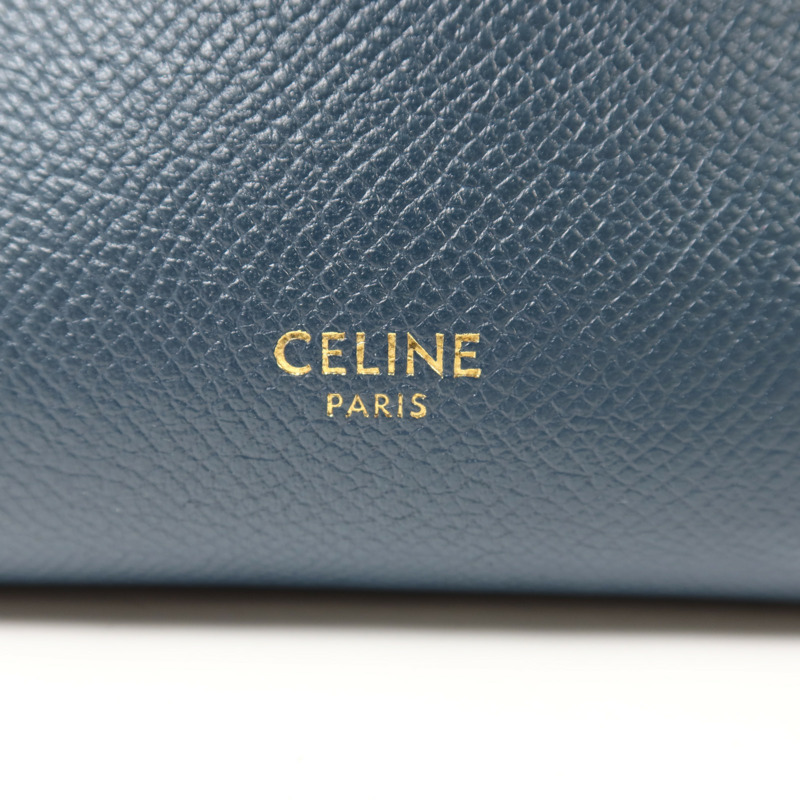 CELINE 牛皮皮革Micro Belt Bag金扣手挽肩背兩用袋-5