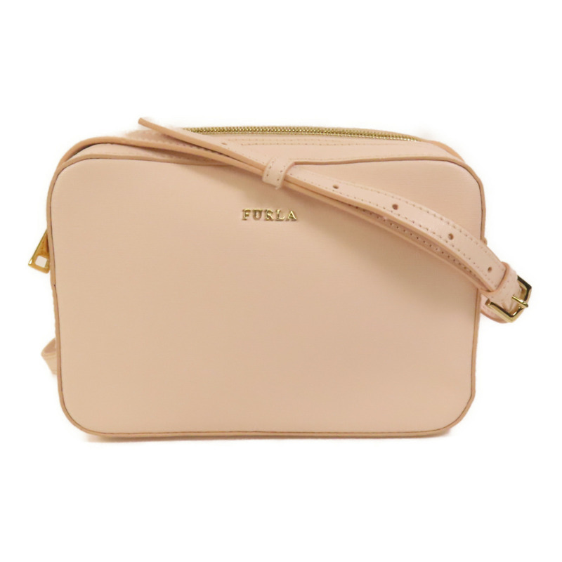 Furla 牛皮皮革Shoulder Bag金扣肩背袋-0