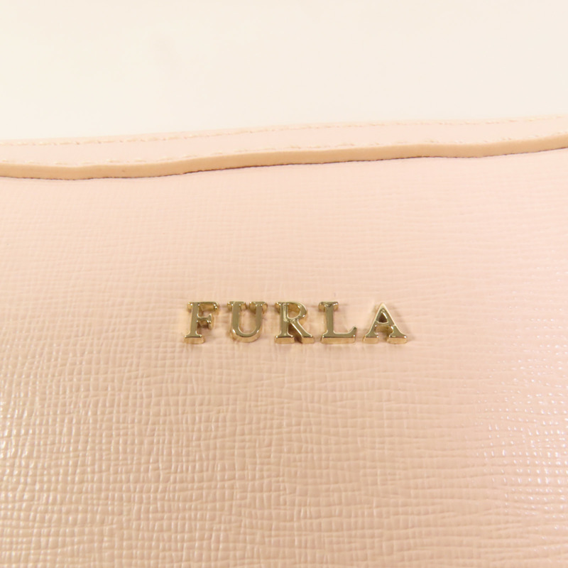 Furla 牛皮皮革Shoulder Bag金扣肩背袋-7