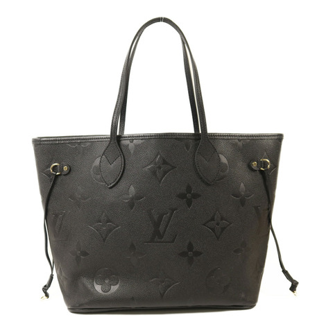 LOUIS VUITTON Monogram Empreinte Neverfull MM金扣手挽袋