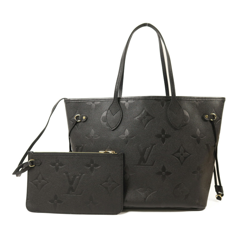 LOUIS VUITTON Monogram Empreinte Neverfull MM金扣手挽袋-1