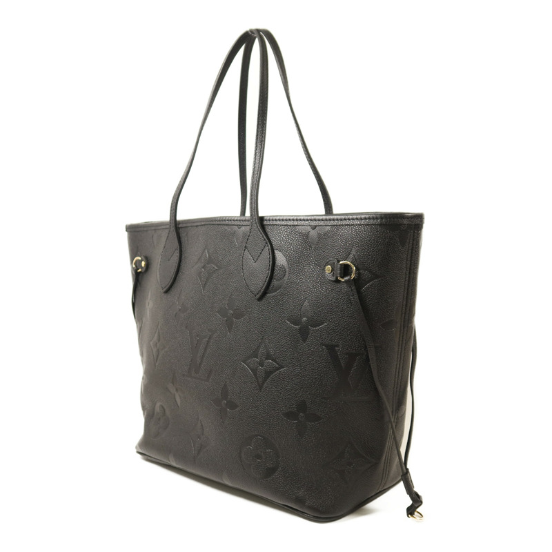 LOUIS VUITTON Monogram Empreinte Neverfull MM金扣手挽袋-3