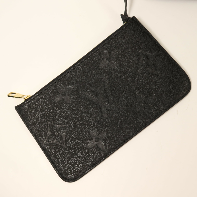 LOUIS VUITTON Monogram Empreinte Neverfull MM金扣手挽袋-9