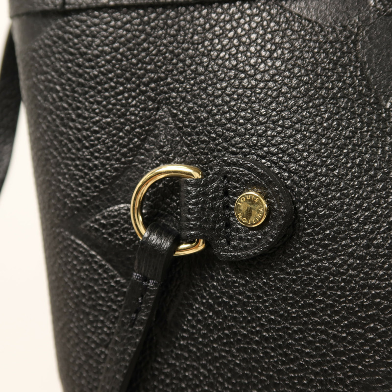 LOUIS VUITTON Monogram Empreinte Neverfull MM金扣手挽袋-12
