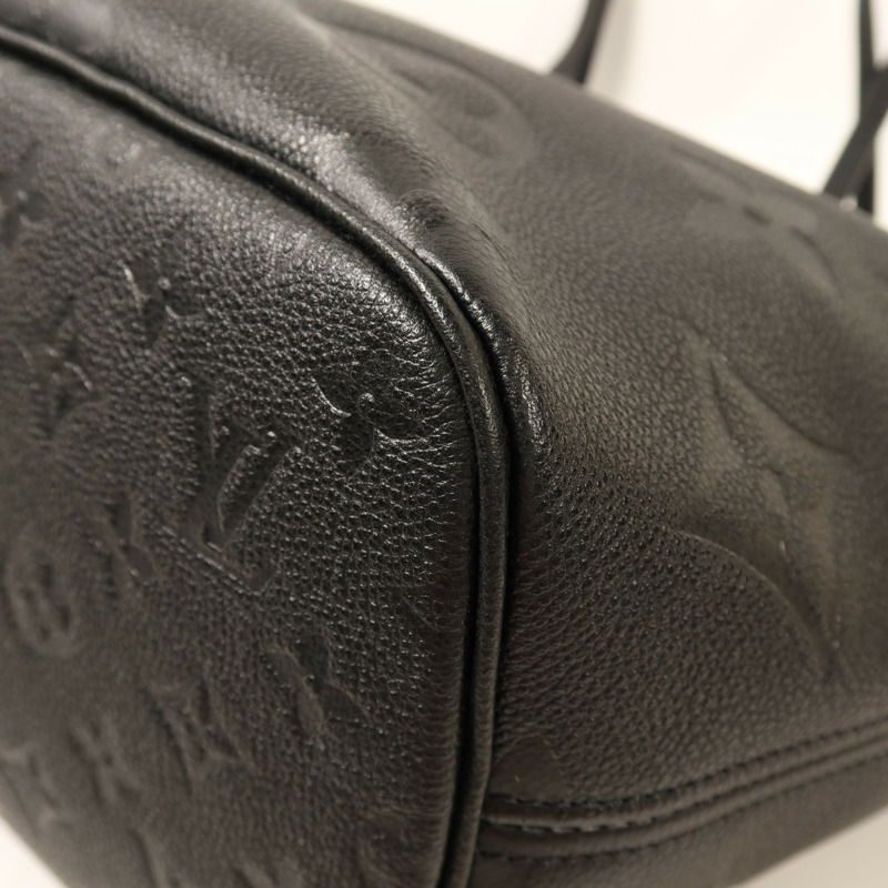 LOUIS VUITTON Monogram Empreinte Neverfull MM金扣手挽袋-14